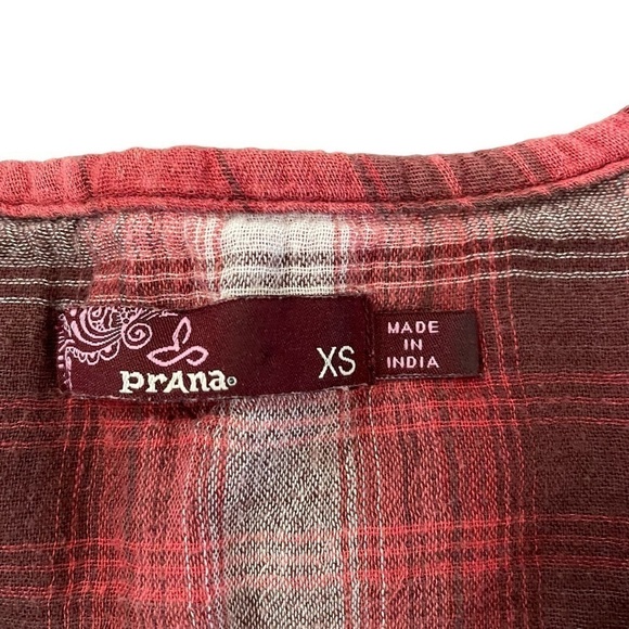 PrAna Red Francine Top, Size XS - Picture 6 of 9